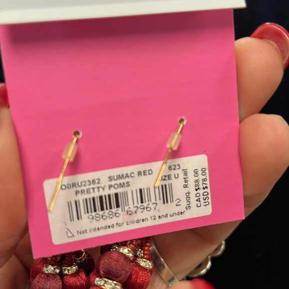 NWT ♠️kate spade♠️ Tassel Earrings… *PRETTY POMS*… As Seen on *PRINCESS KATE* ❤️ - Picture 6 of 6